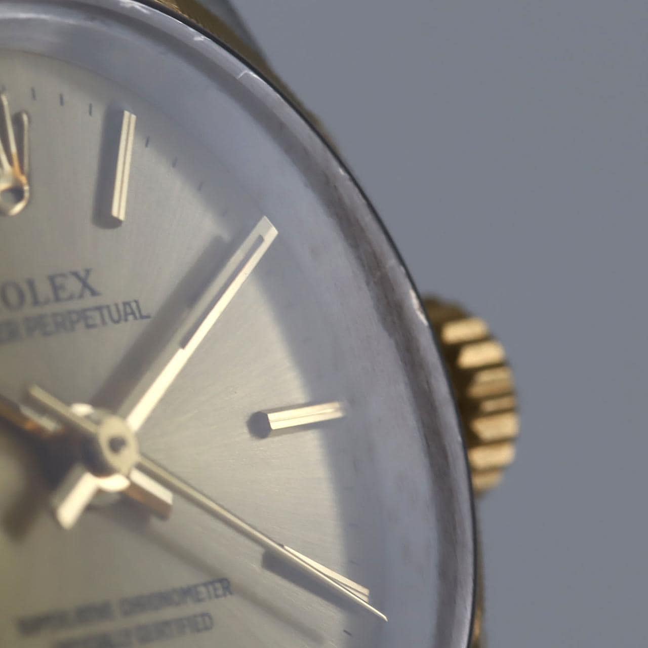 ロレックス オイスターパーペチュアル 76233 SSxYG 自動巻 A番