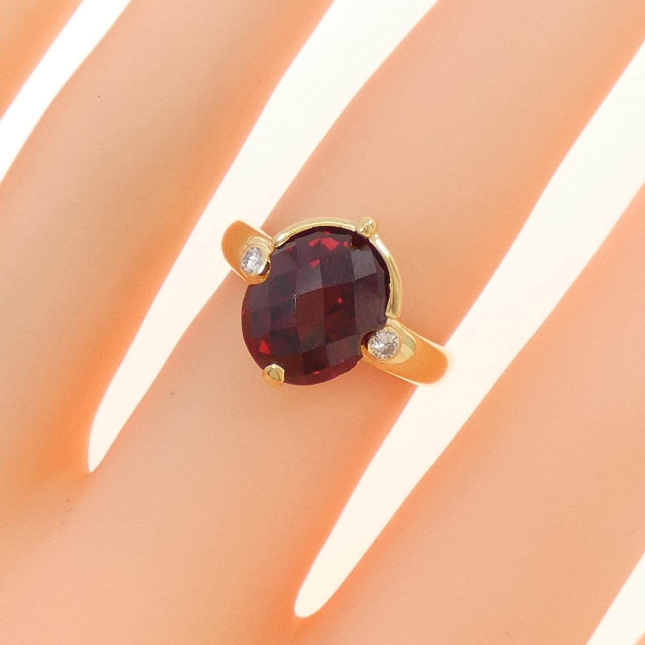 K18YG石榴石戒指 4.93CT