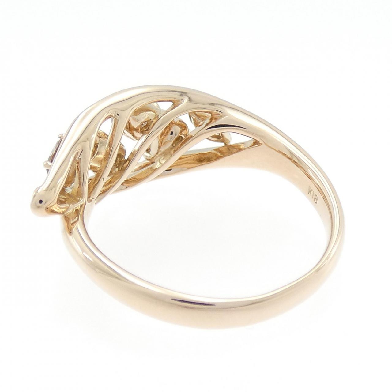 K18PG ダイヤモンド リング 1.08CT