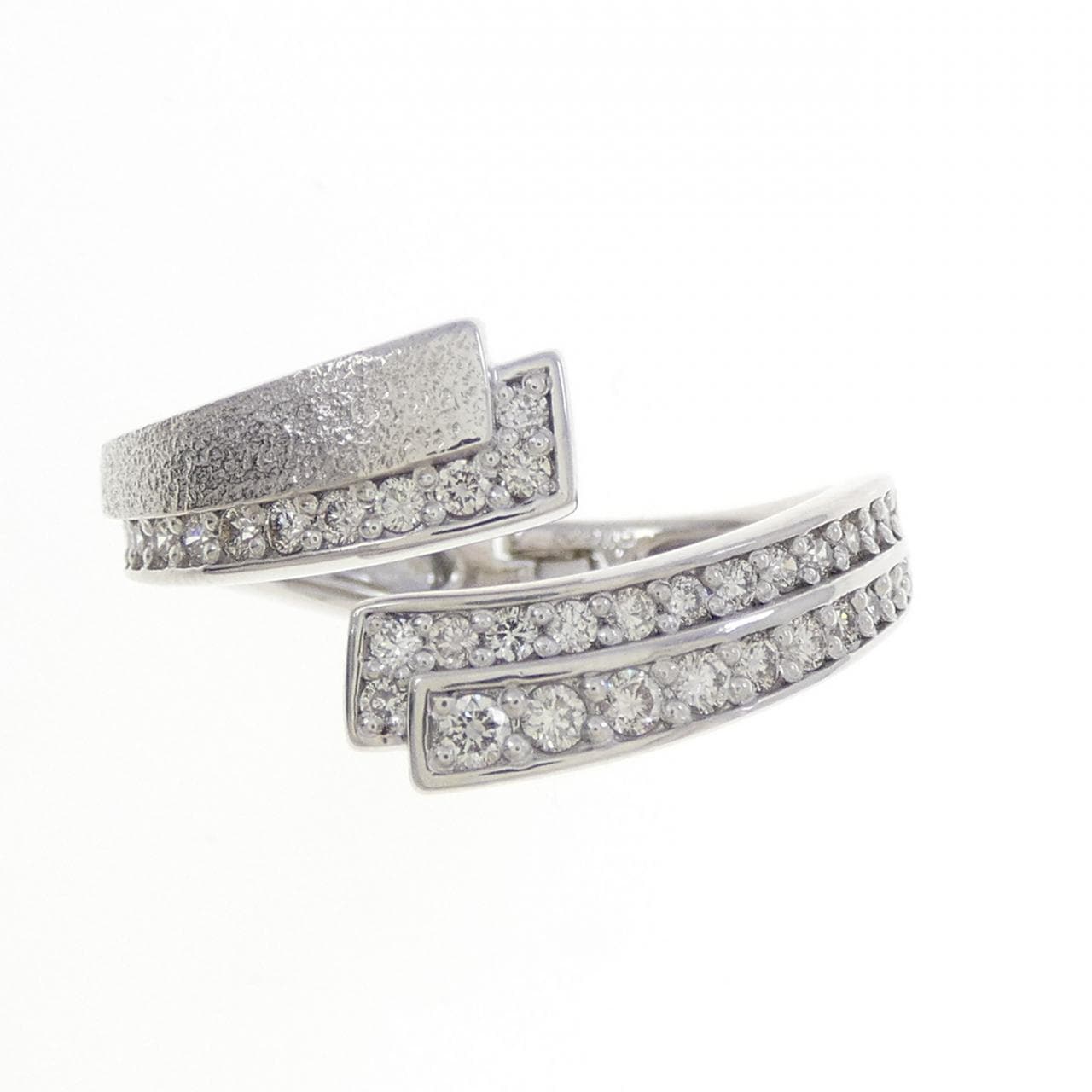 K18WG ダイヤモンド リング 0.35CT