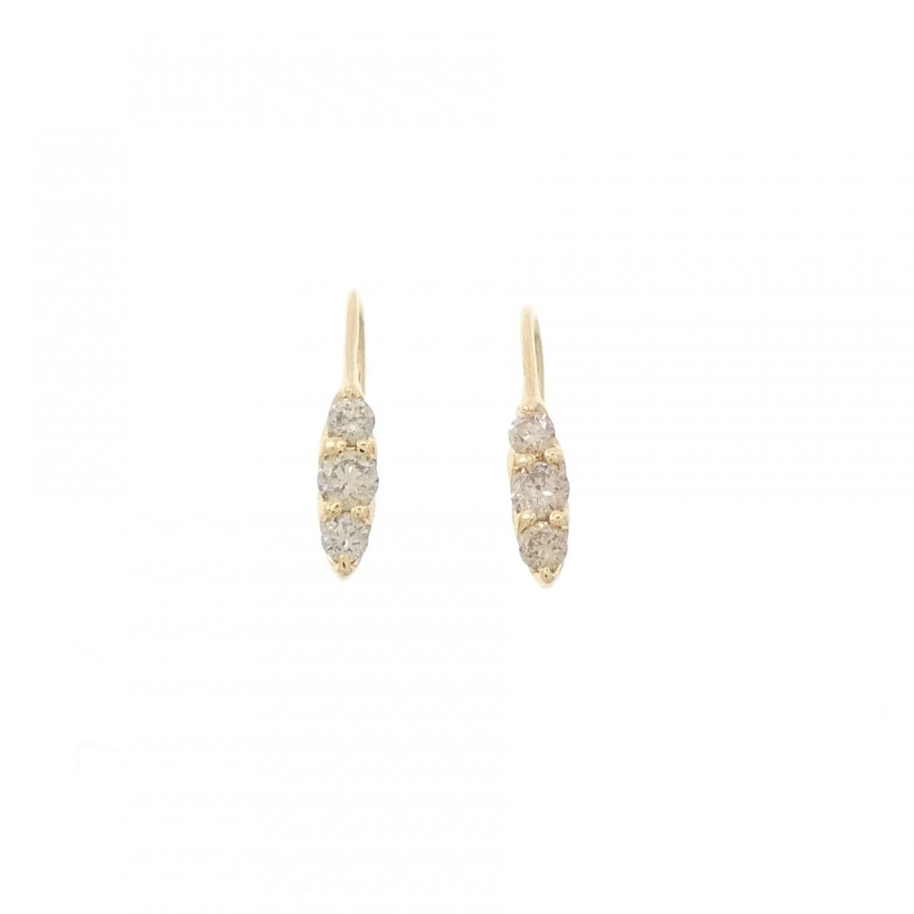 K18YG ダイヤモンド ピアス 0.20CT