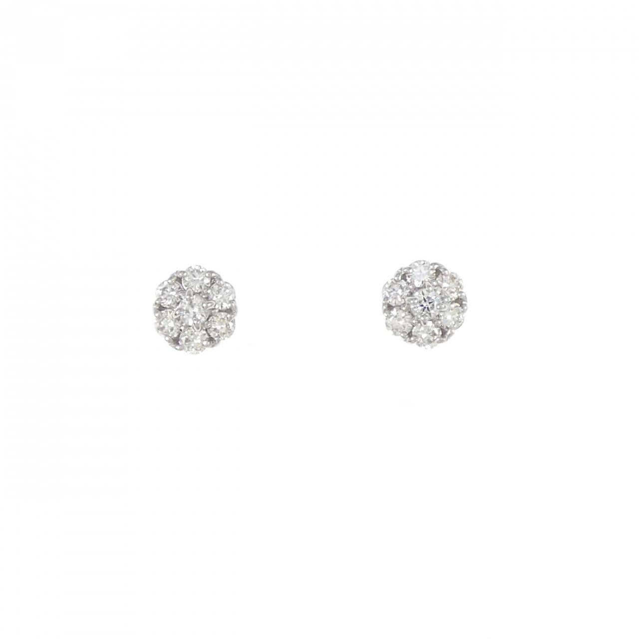 【新品】PT ダイヤモンド ピアス 0.30CT