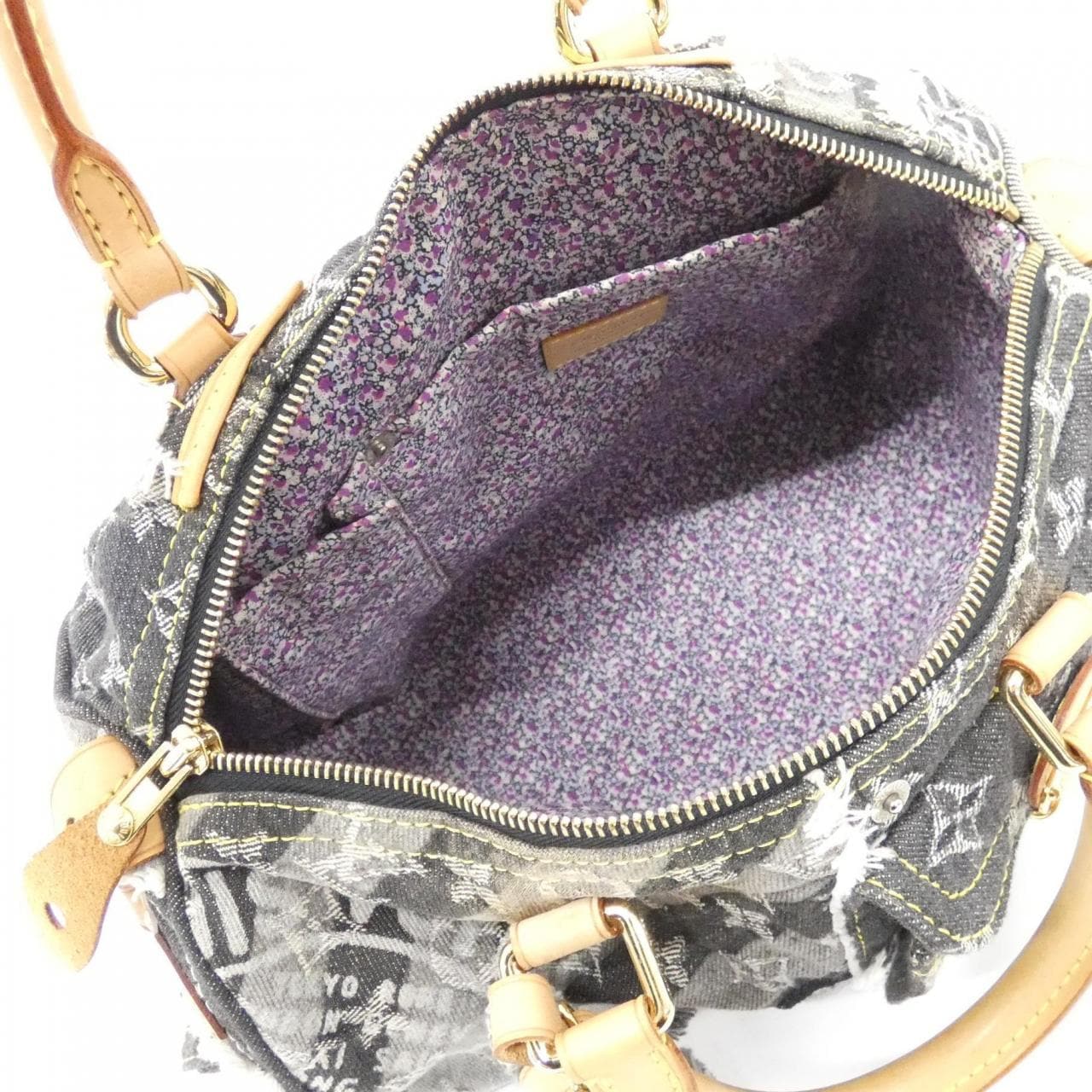 ルイヴィトン モノグラム デニム パッチワーク スピーディ 30cm M95381 ボストンバッグ