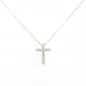 PT900/PT850 クロス ダイヤモンド ネックレス 1.00CT