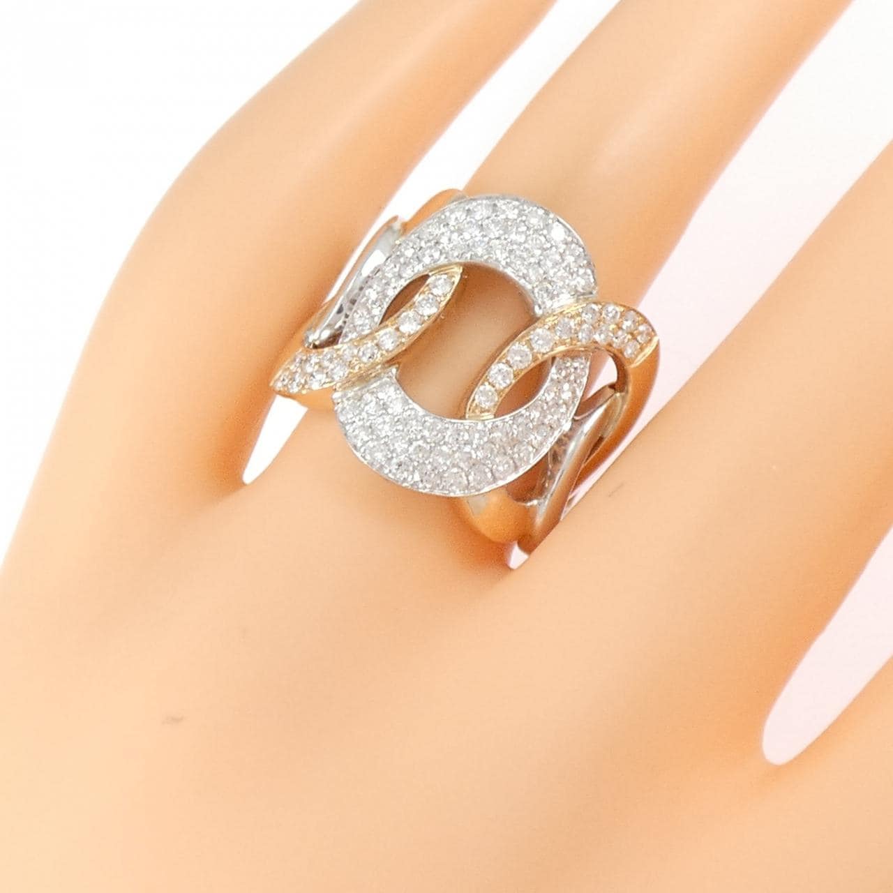 K18WG/K18PG ダイヤモンド リング 1.00CT