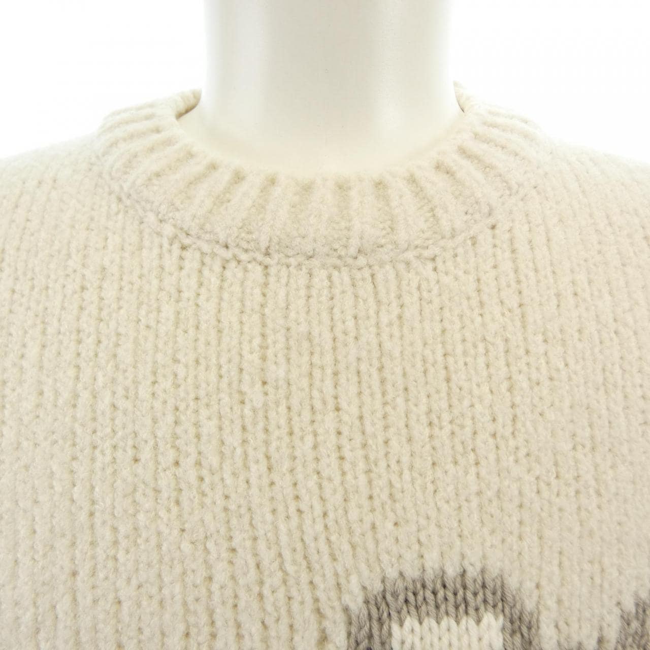 ルイヴィトン LOUIS VUITTON LV　インターシャ　クルーネック HQN45WQNC ニット