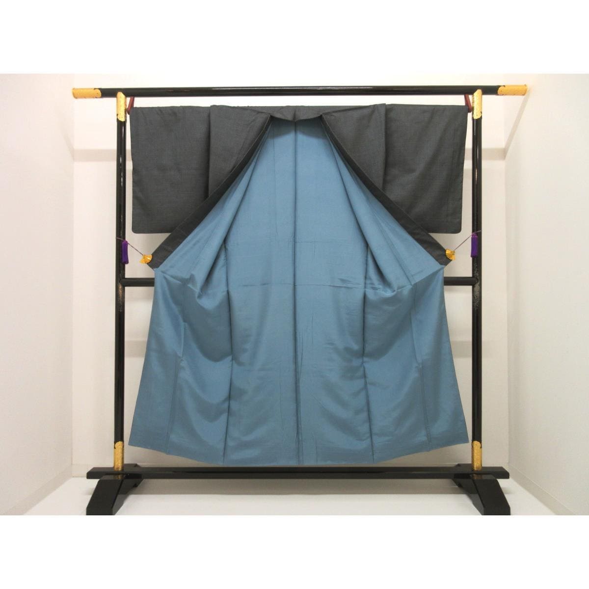 男物【大島紬】１００山　きもの・羽織　２点セット