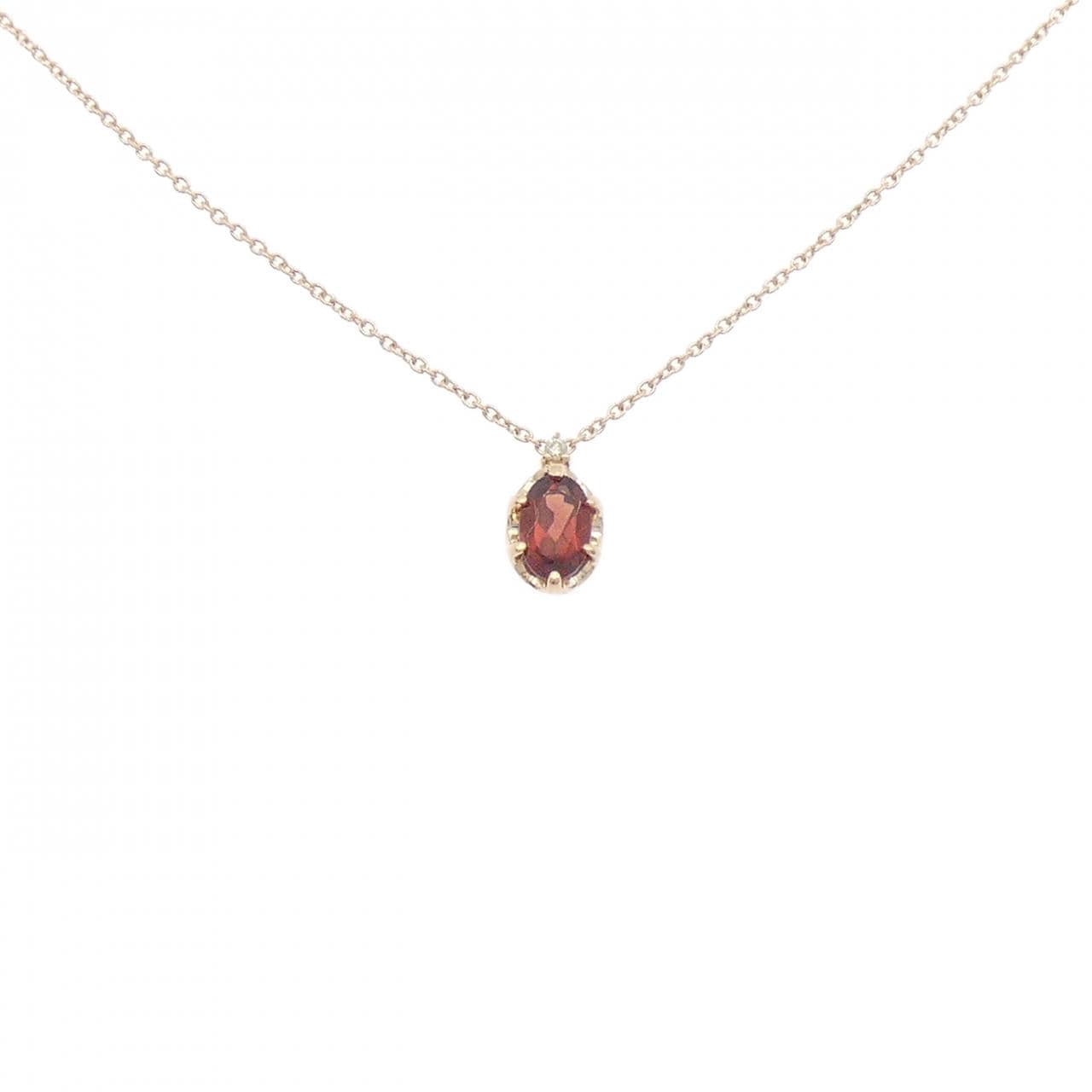 K10PG ガーネット ネックレス