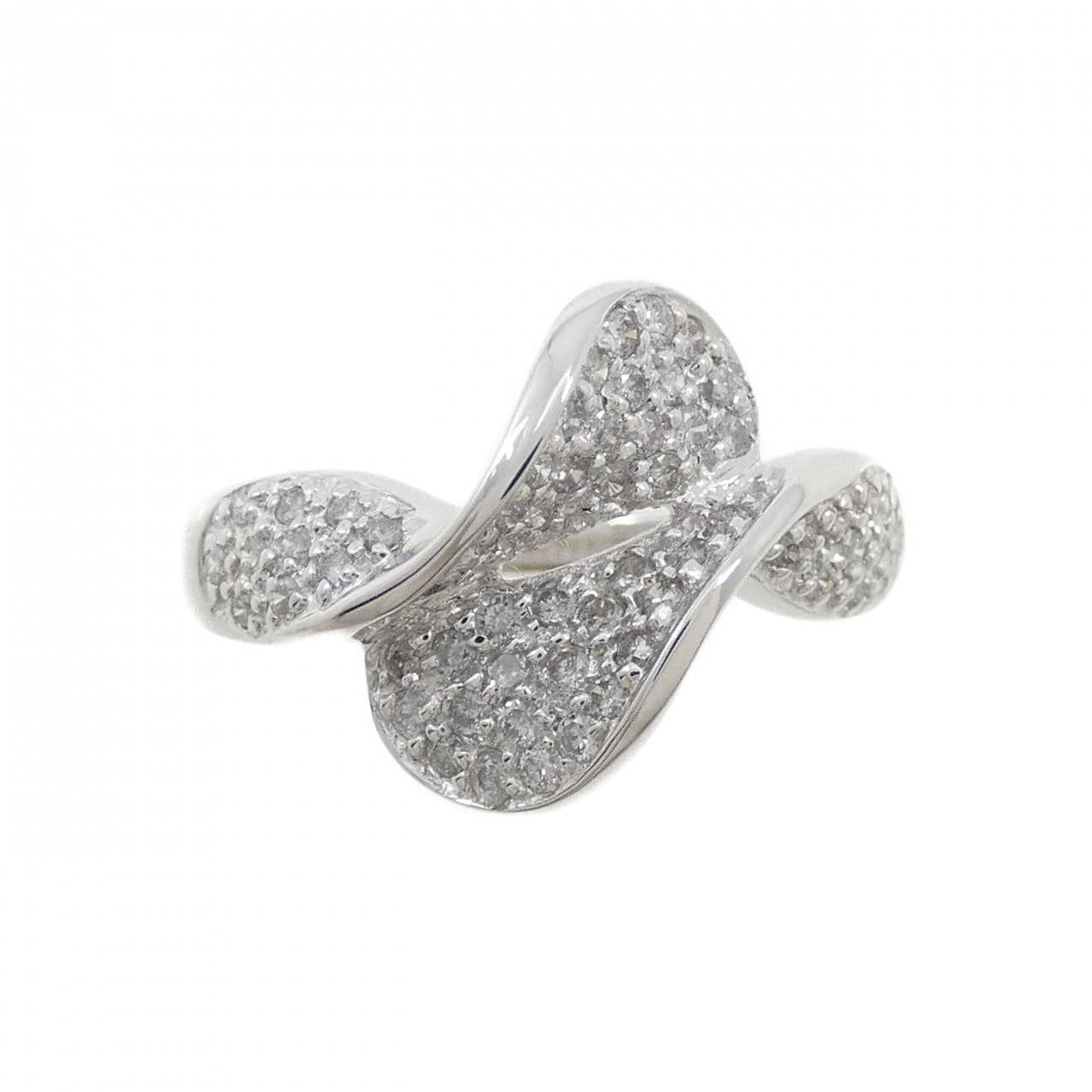 K18WG ダイヤモンド リング 0.42CT