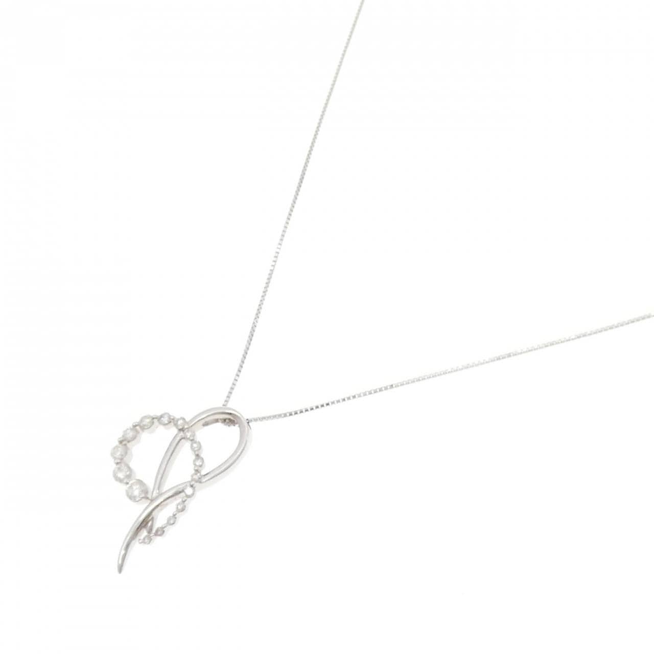 K18WG ダイヤモンド ネックレス 0.50CT