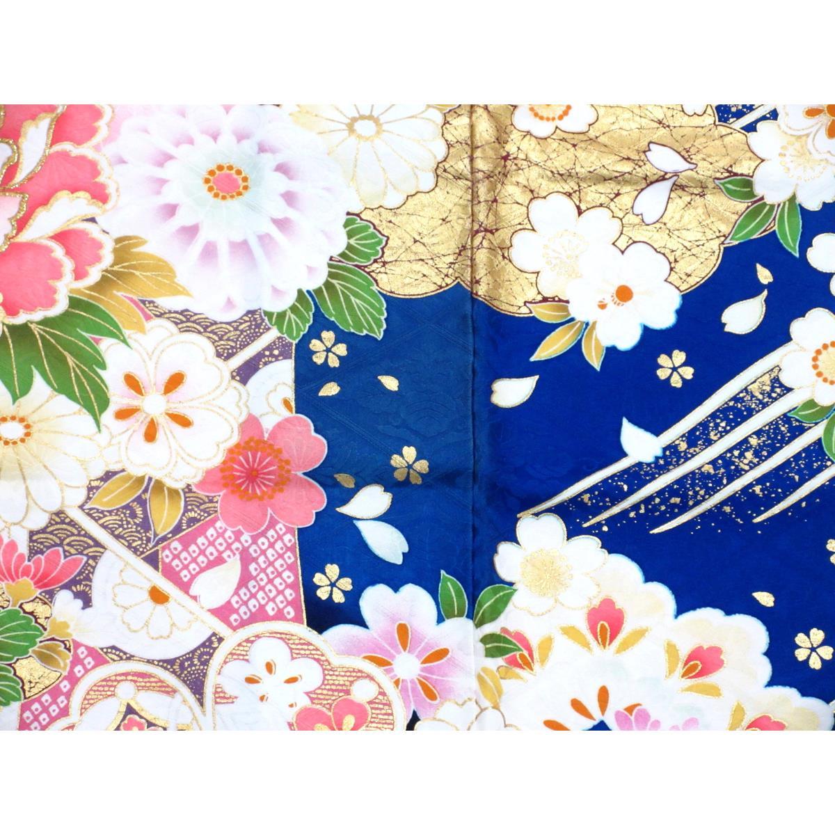 振袖　友禅金彩加工　ボカシ染