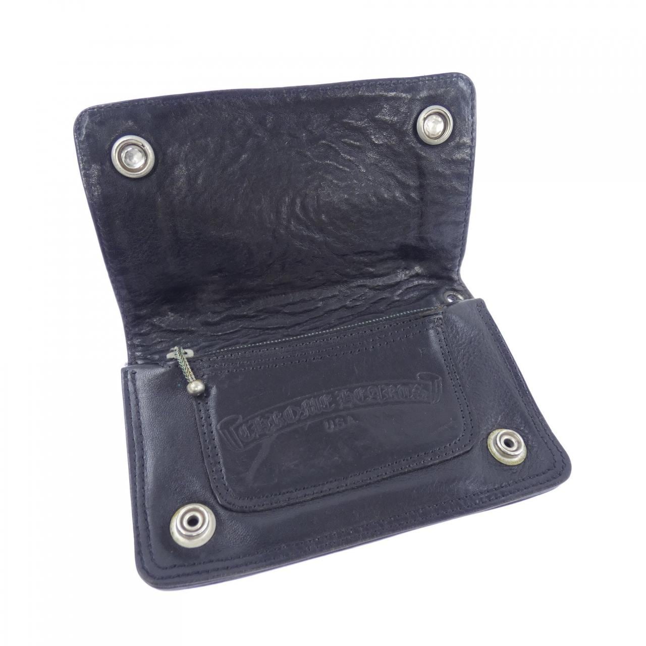 クロムハーツ CHROME HEARTS 1 ZIP BLK フローラル 2246 304 0010 5200 WALLET