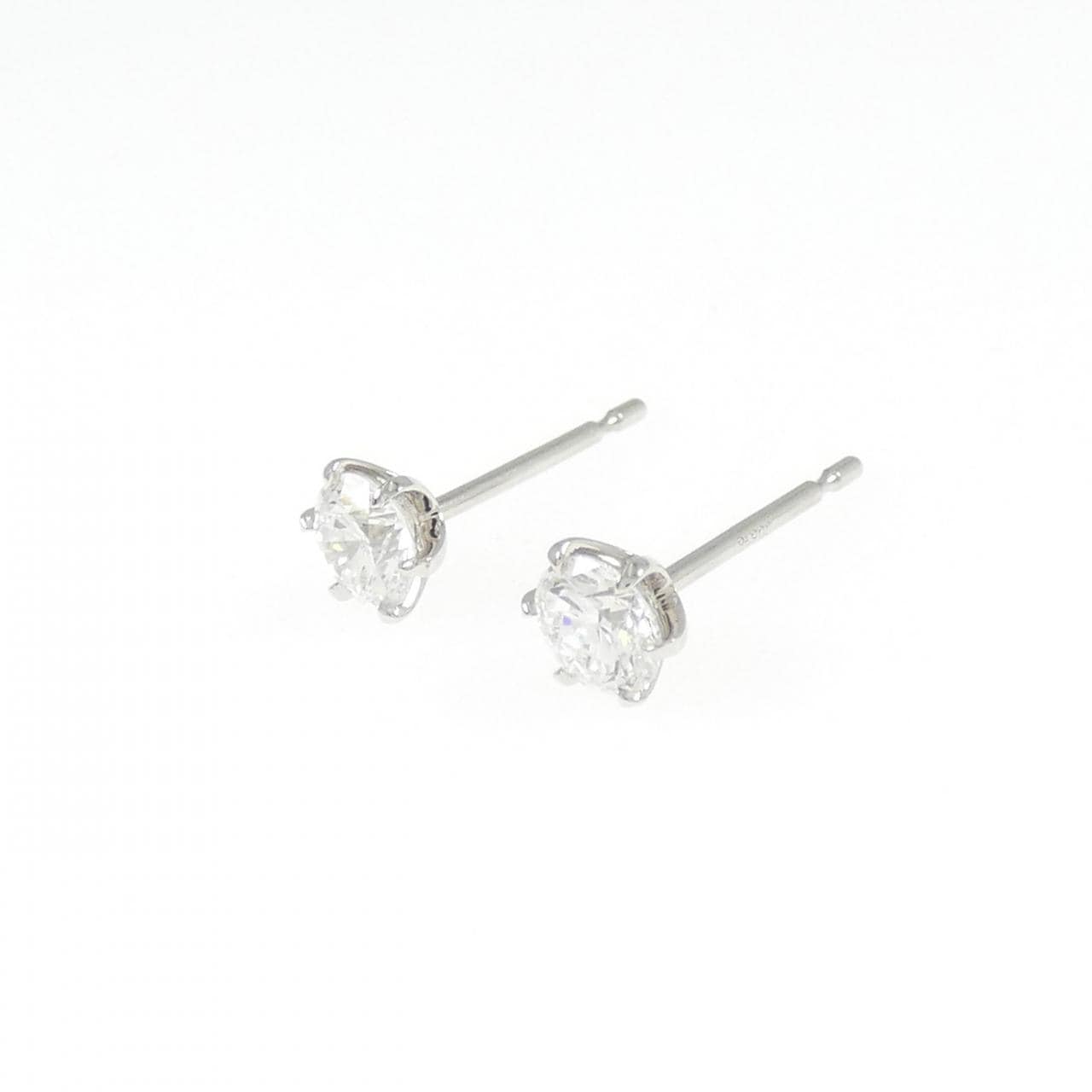 【リメイク】PT900/ST ダイヤモンド ピアス 0.302CT 0.315CT D-E VS1 VG