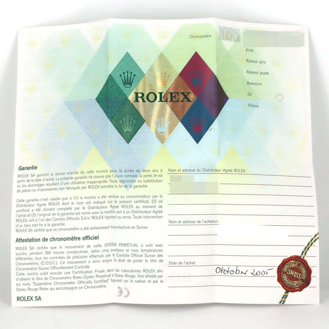 ロレックス デイトジャスト 116139 WG 自動巻 F番