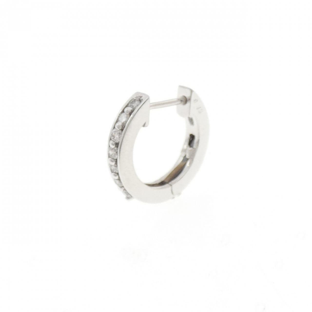K18WG ダイヤモンド ピアス 0.15CT 片耳