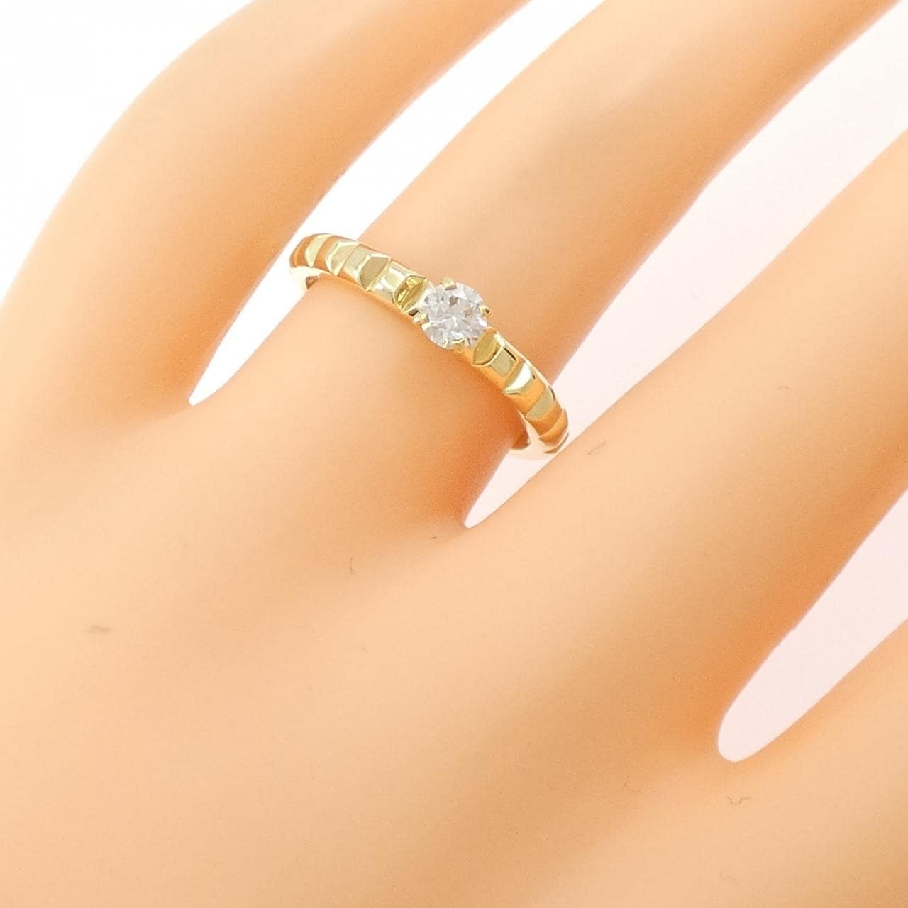 ブシュロン クル ド パリ ソリテール リング 0.21CT F VS1 3EXT