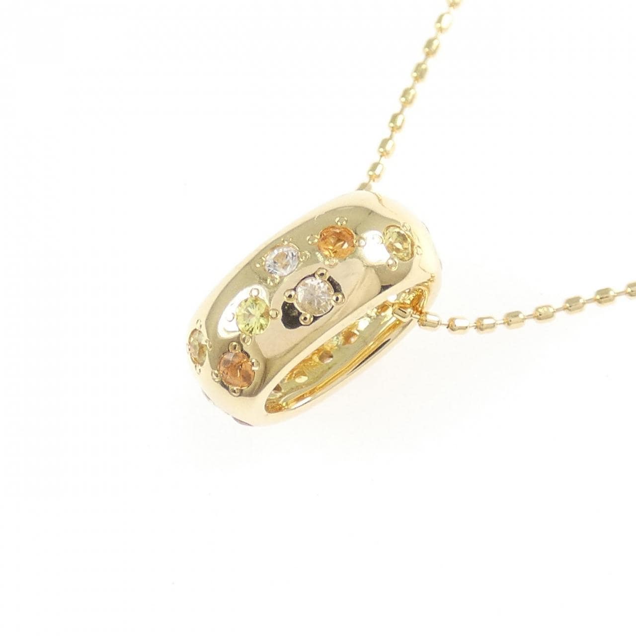 K18YG サファイヤ ネックレス 0.55CT