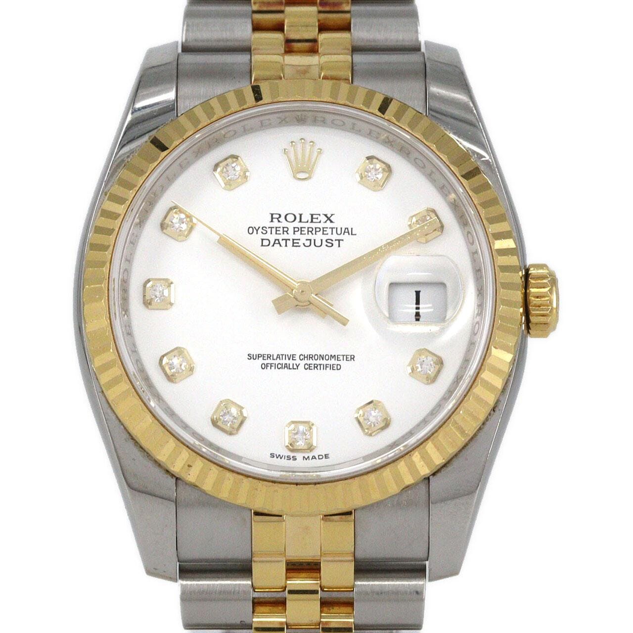 【ノーメンテナンス還元価格】ロレックス デイトジャスト 116233G SSxYG 自動巻 G番