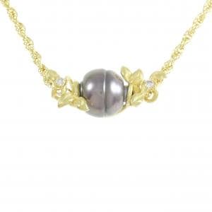 Tasaki black butterfly pearl necklace