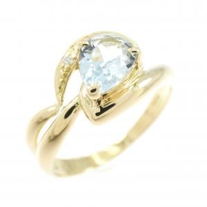 K18YG アクアマリン リング 0.53CT