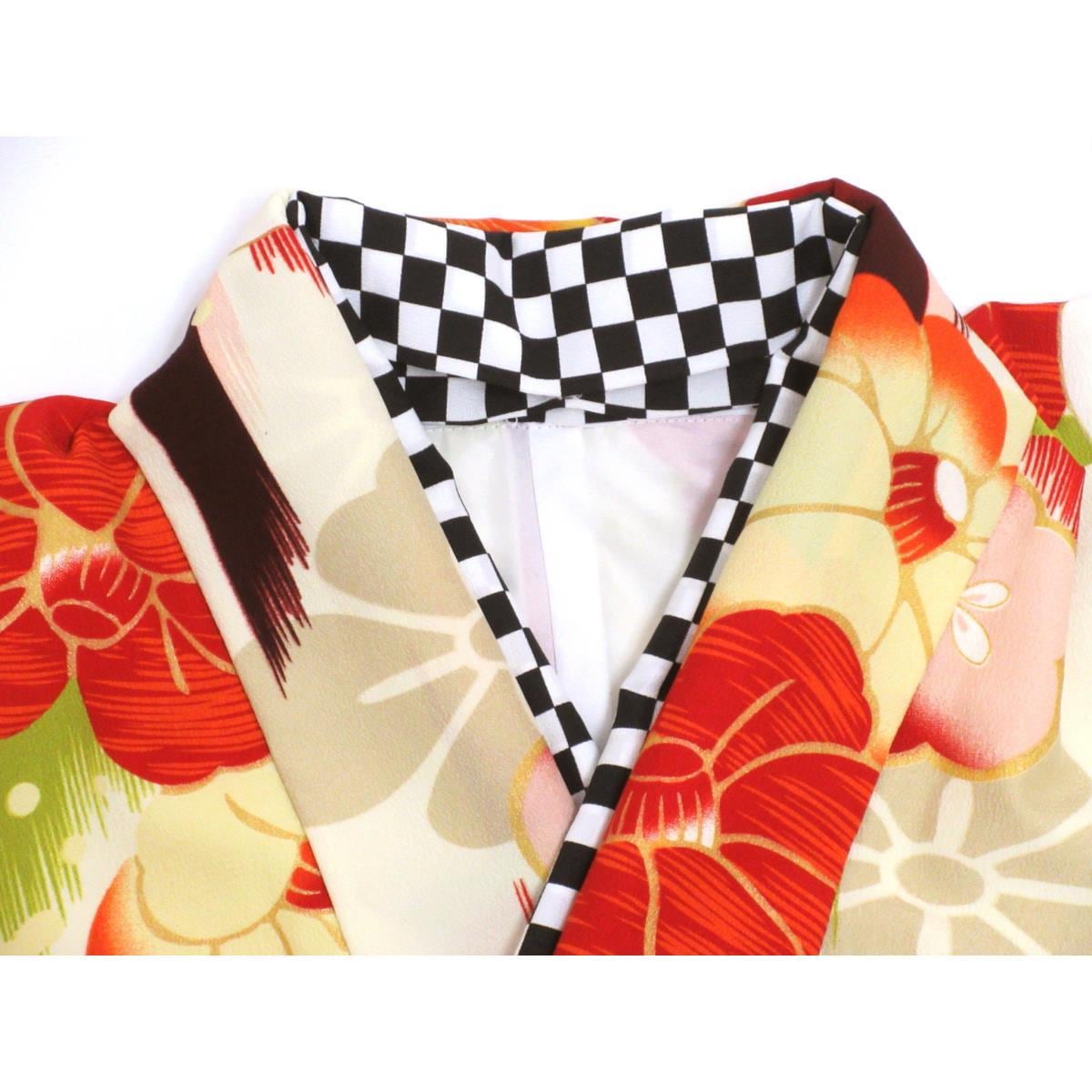 化繊　二尺袖　ショート丈　ＪＡＰＡＮ　ＳＴＹＬＥ