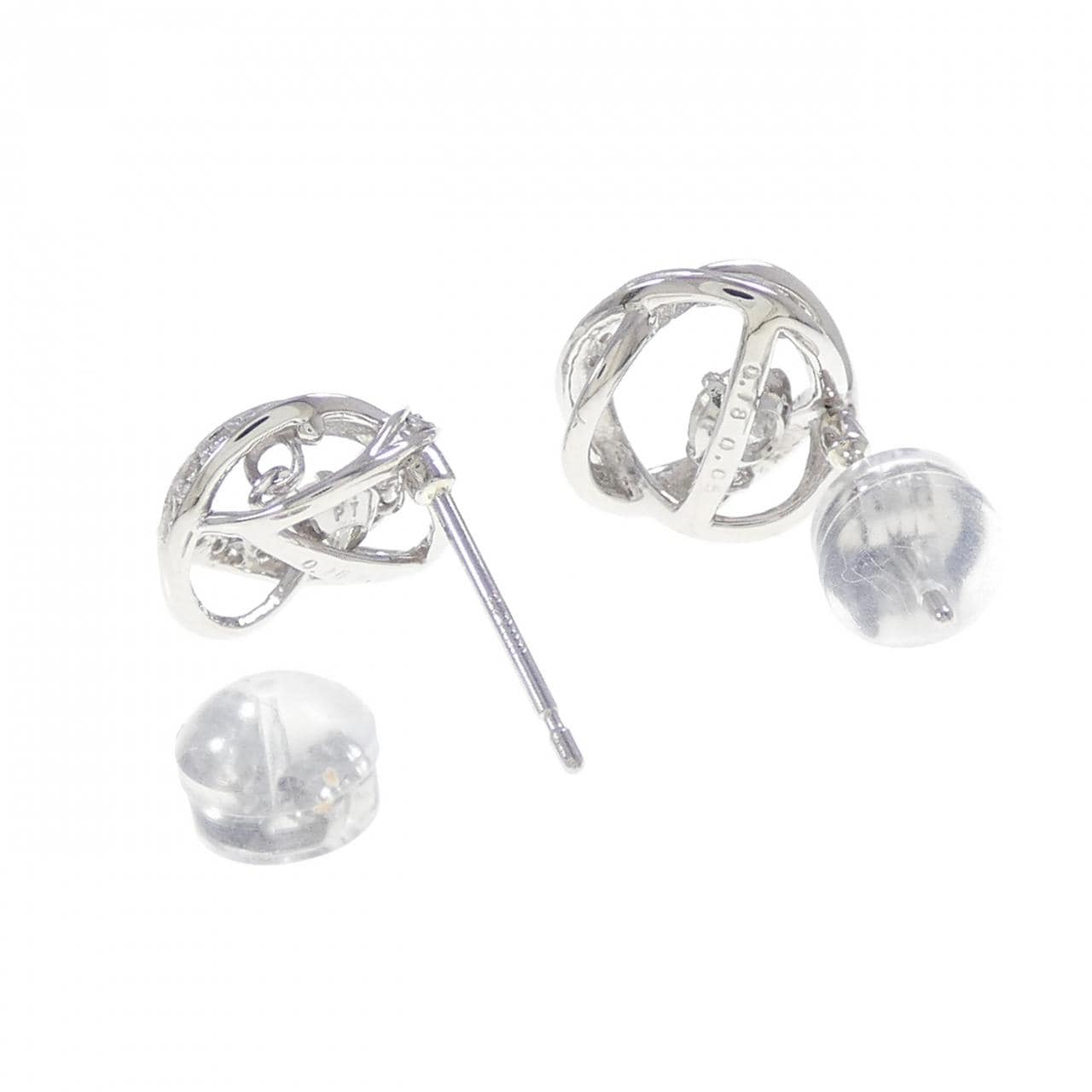 PT900 ダイヤモンド ピアス 0.46CT