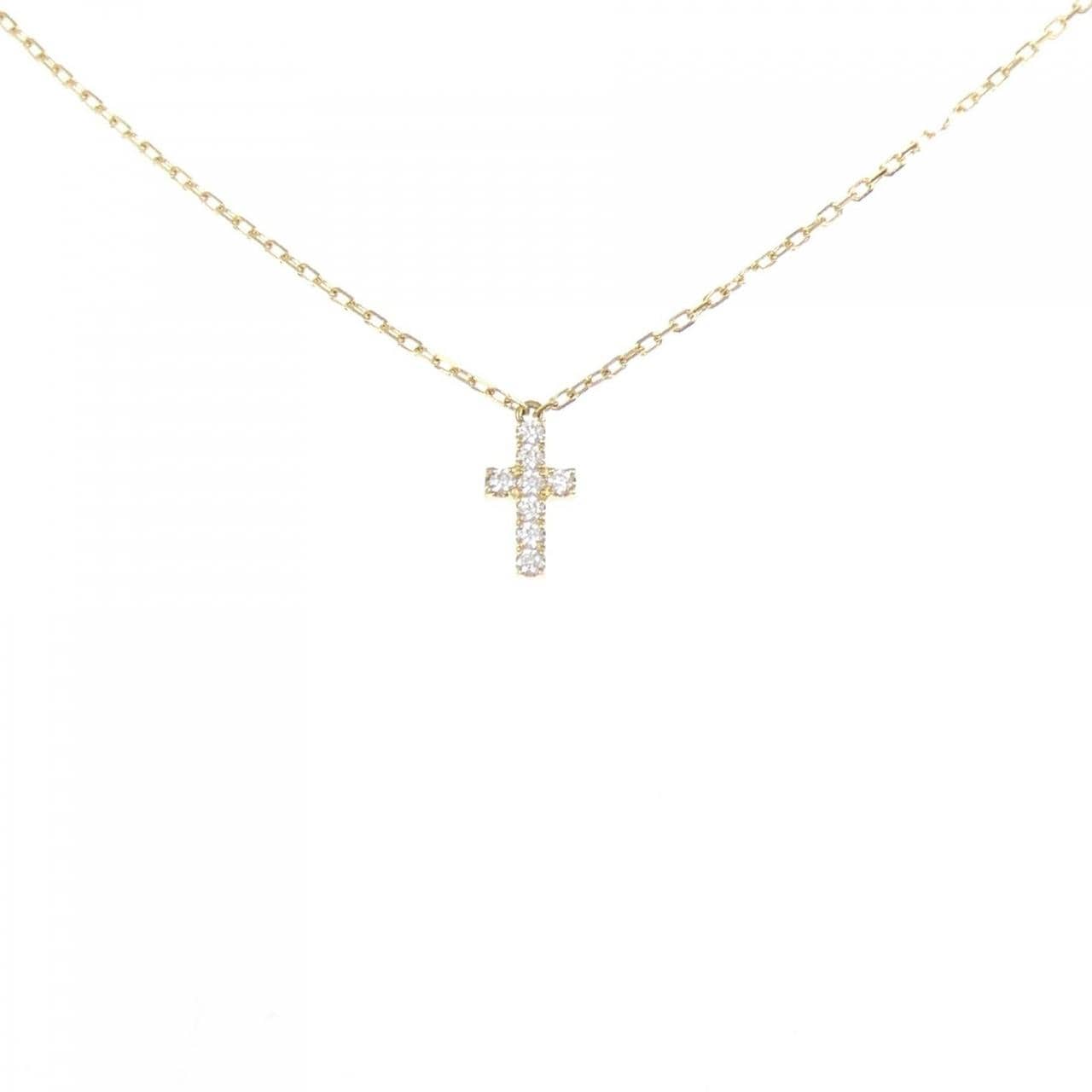 アーカー クロスパヴェ ネックレス 0.05CT