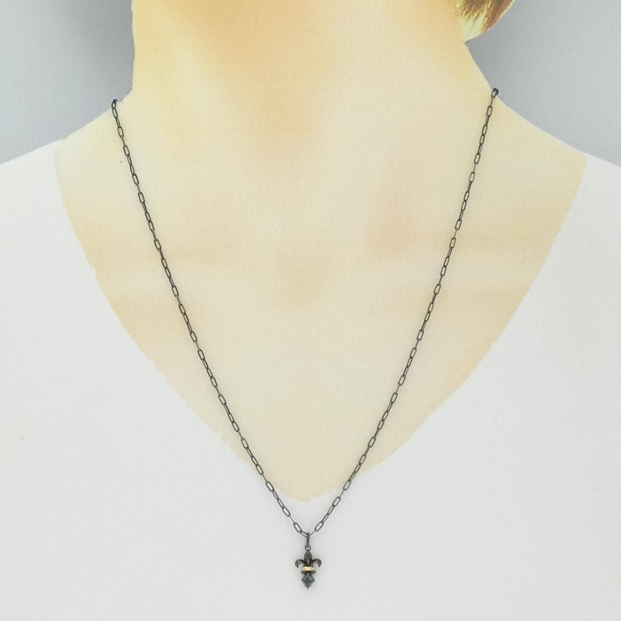 K18BG/K18 アレキサンドライト ネックレス 0.143CT