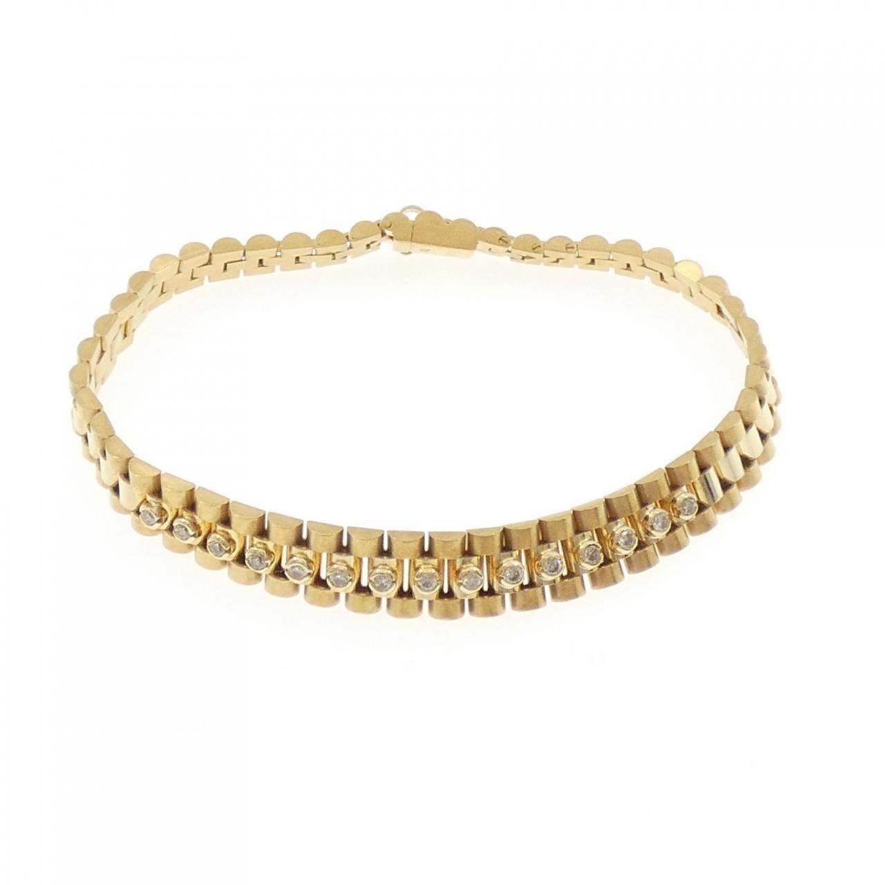 K18YG ダイヤモンド ブレスレット 0.37CT