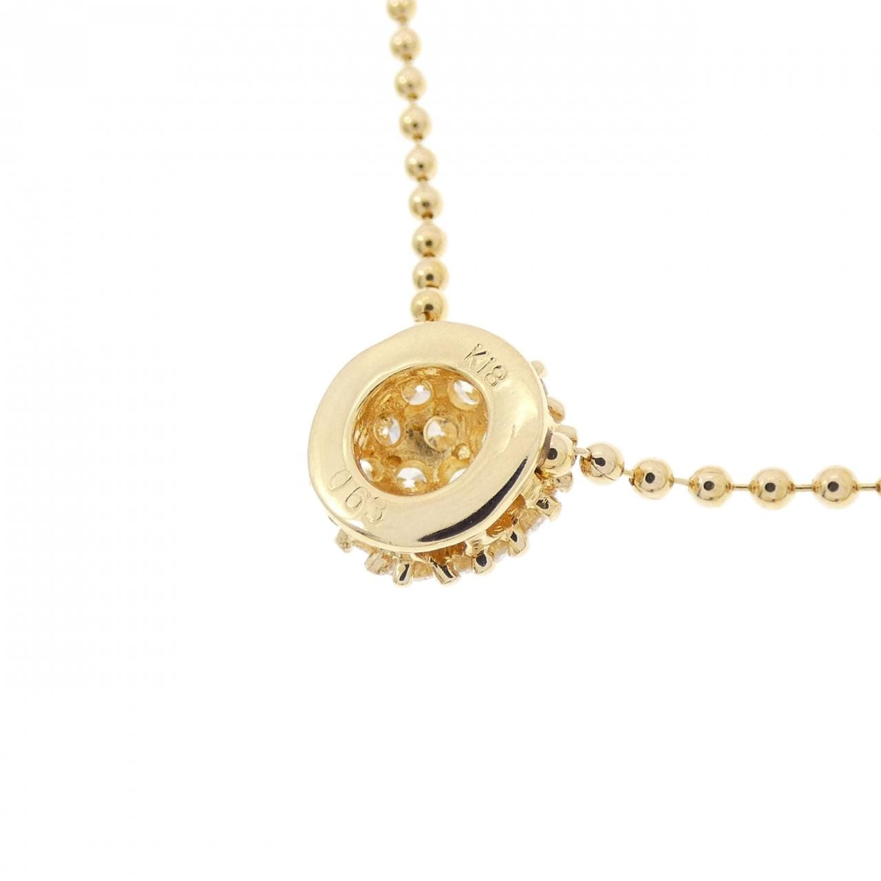 K18YG ダイヤモンド ネックレス 0.63CT
