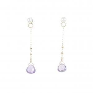 [BRAND NEW] K10YG freshwater pearl earrings