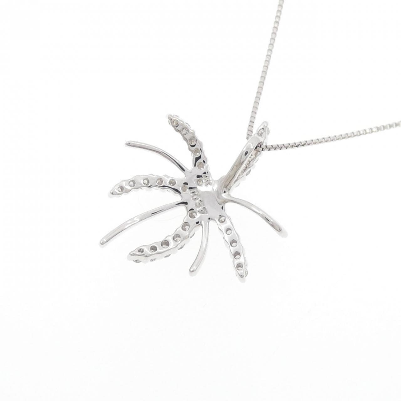 18KWG/K18WG ダイヤモンド ネックレス 0.37CT