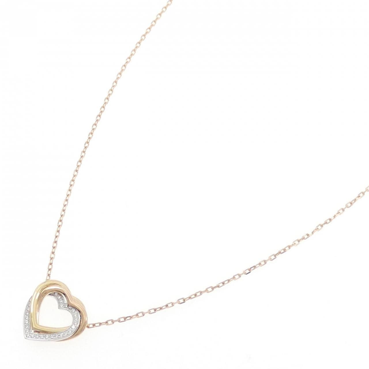 カルティエ トリニティ ハート ネックレス