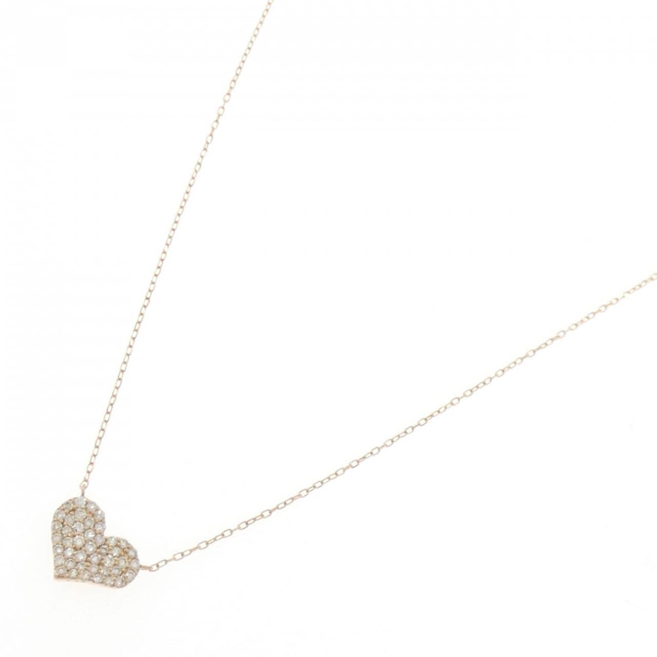 サマンサティアラ ハート ダイヤモンド ネックレス 0.22CT