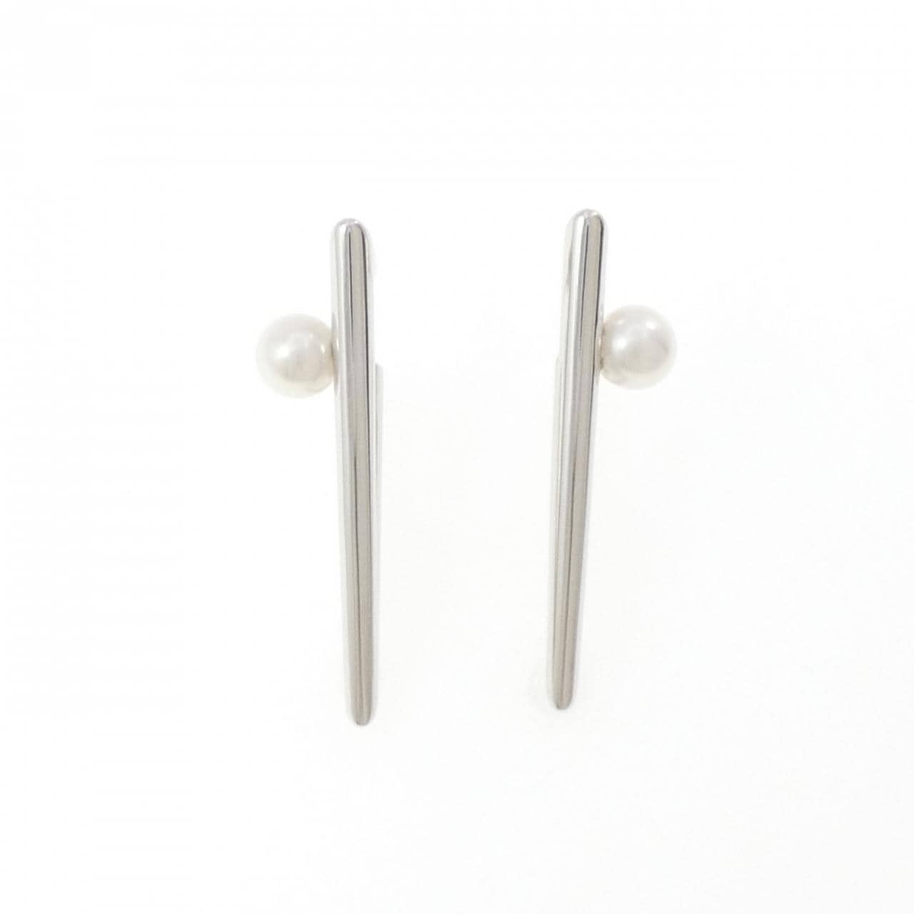 ミキモト V コード ピアス 6.1mm