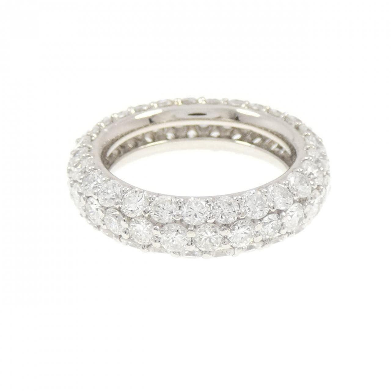 PT900 フルエタニティ ダイヤモンド リング 4.13CT