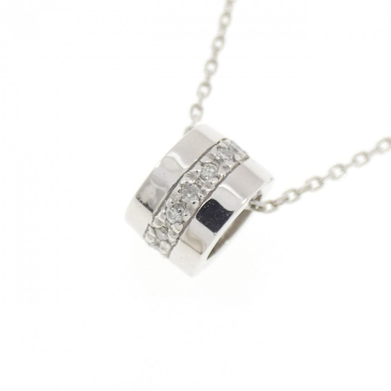 K10WG ダイヤモンド ネックレス