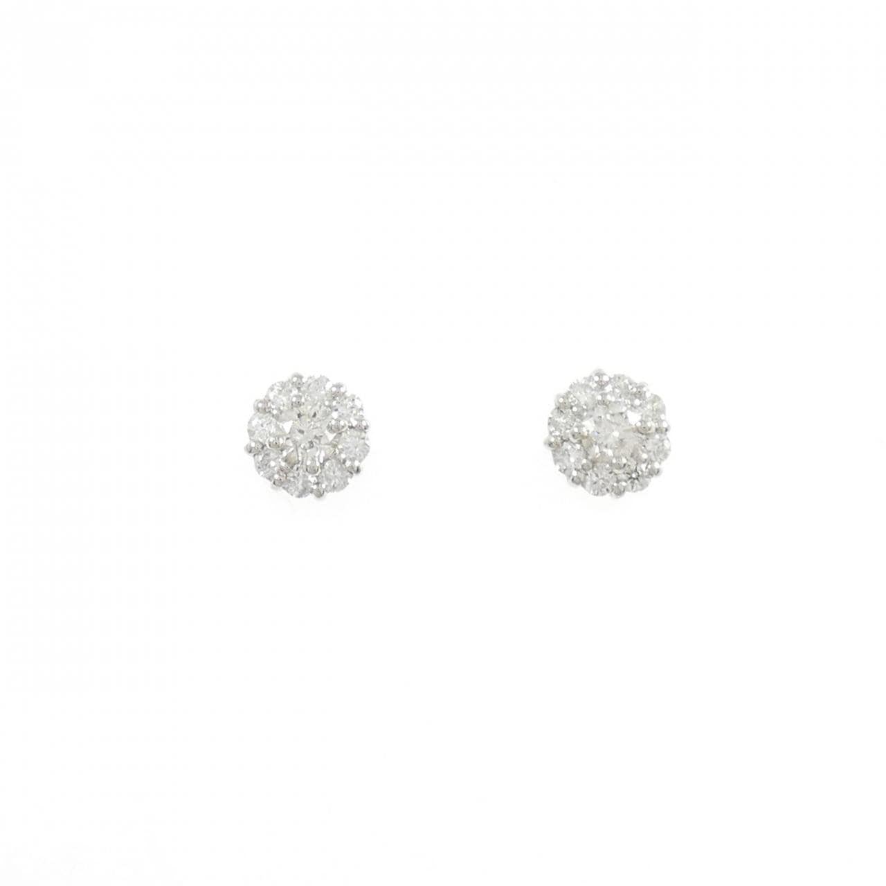 PT900 ダイヤモンド ピアス 0.52CT