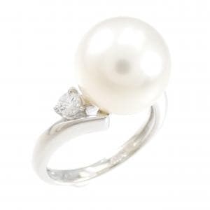 White Butterfly Pearl ring