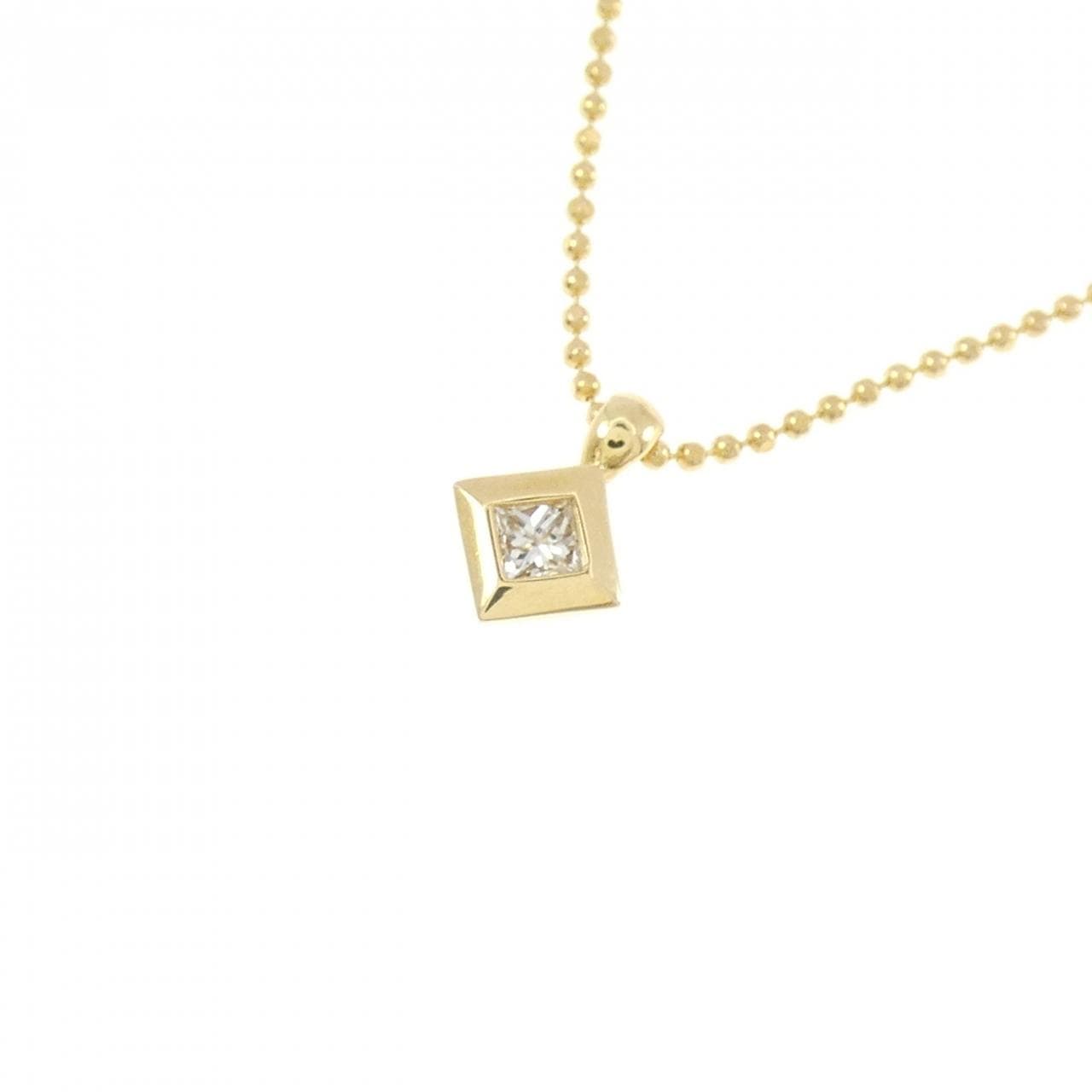 K18YG ダイヤモンド ネックレス 0.11CT