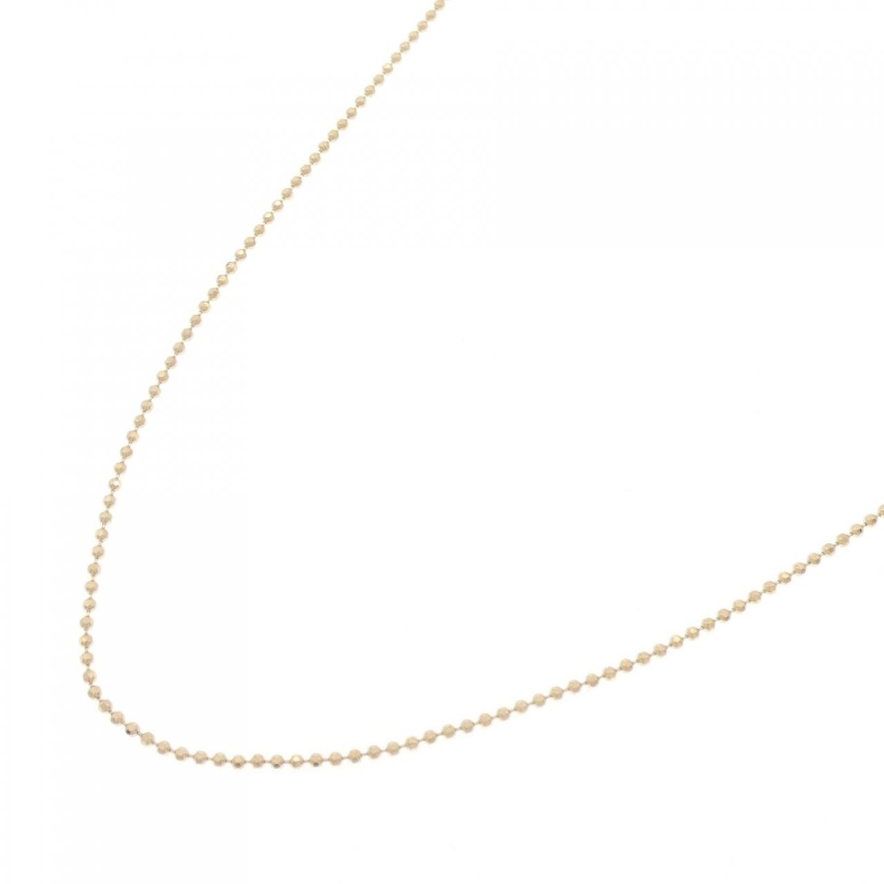 K18YG ボール チェーンネックレス