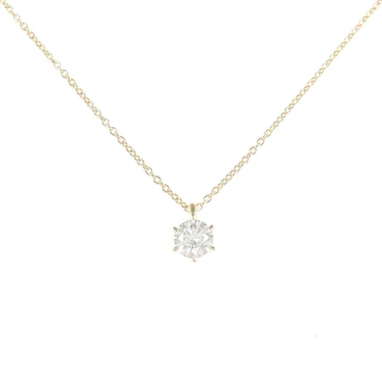 【リメイク】K18YG ダイヤモンド ネックレス 0.302CT F SI1 3EXT H&C