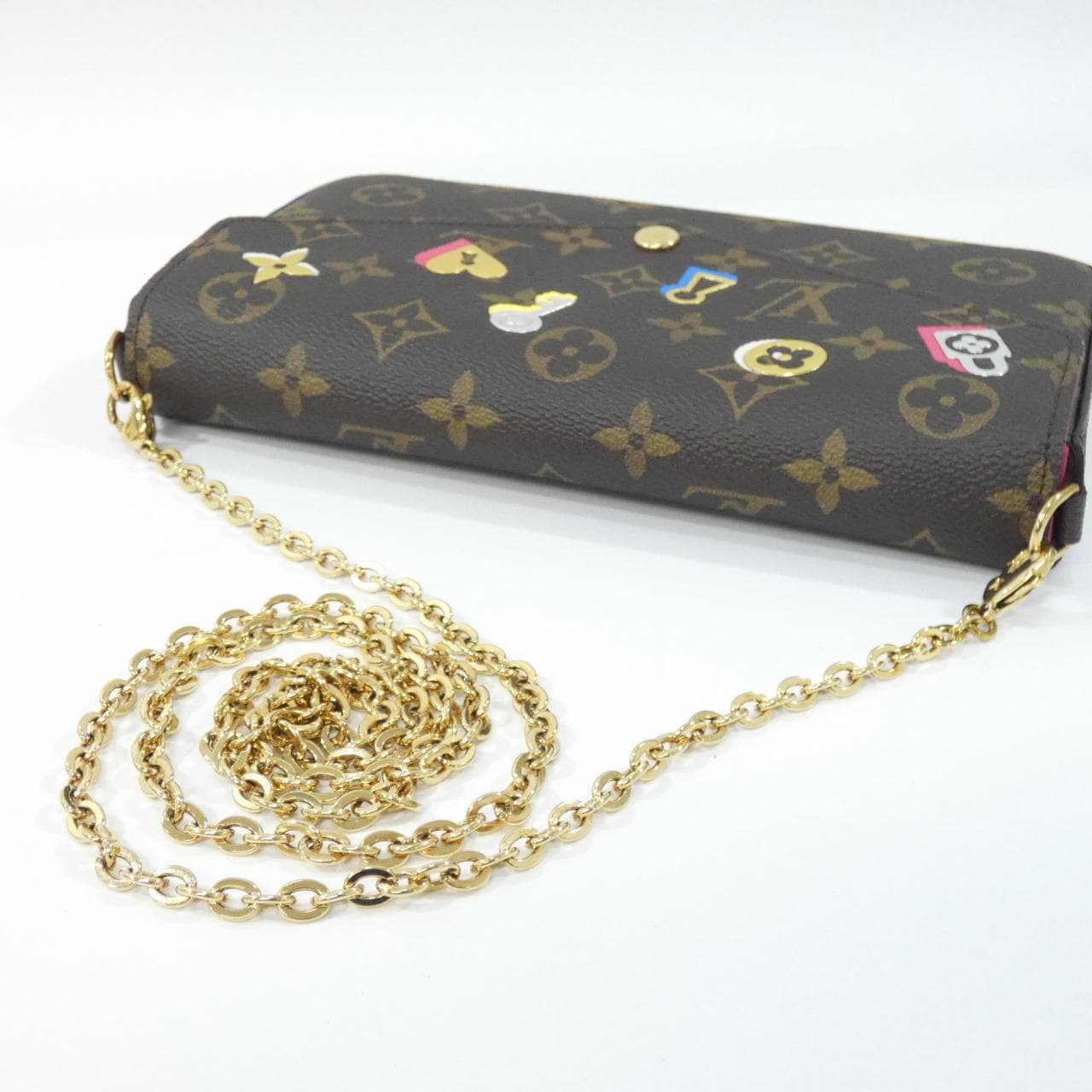 ルイヴィトン モノグラム(ラブロック) ポシェット フェリシー M63999 ショルダーバッグ