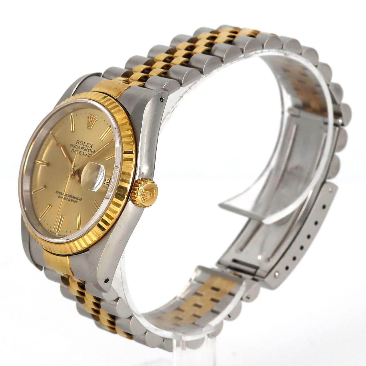 【ノーメンテナンス還元価格】ロレックス デイトジャスト 16233 SSxYG 自動巻 S番