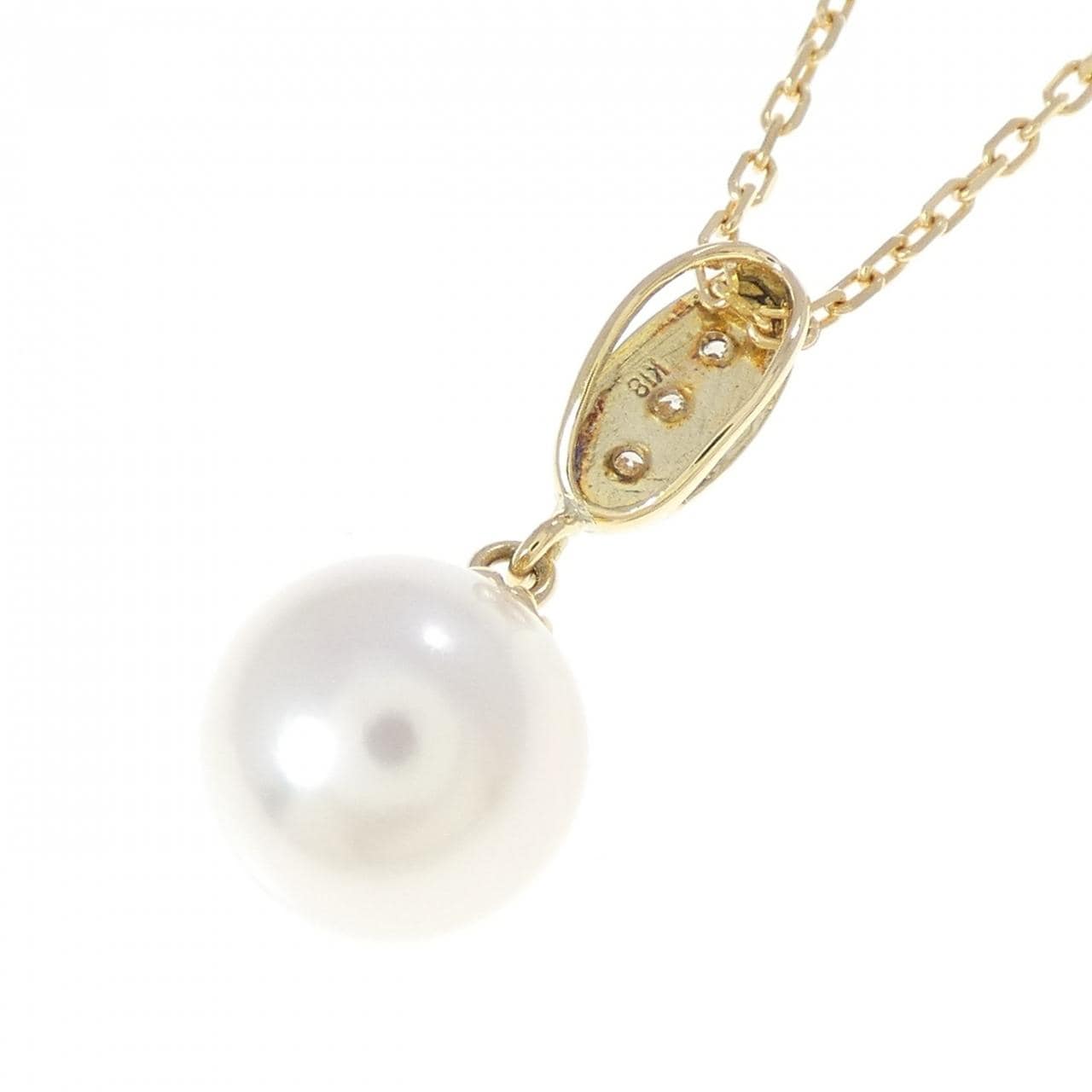 K18YG アコヤパール ネックレス 8.7mm