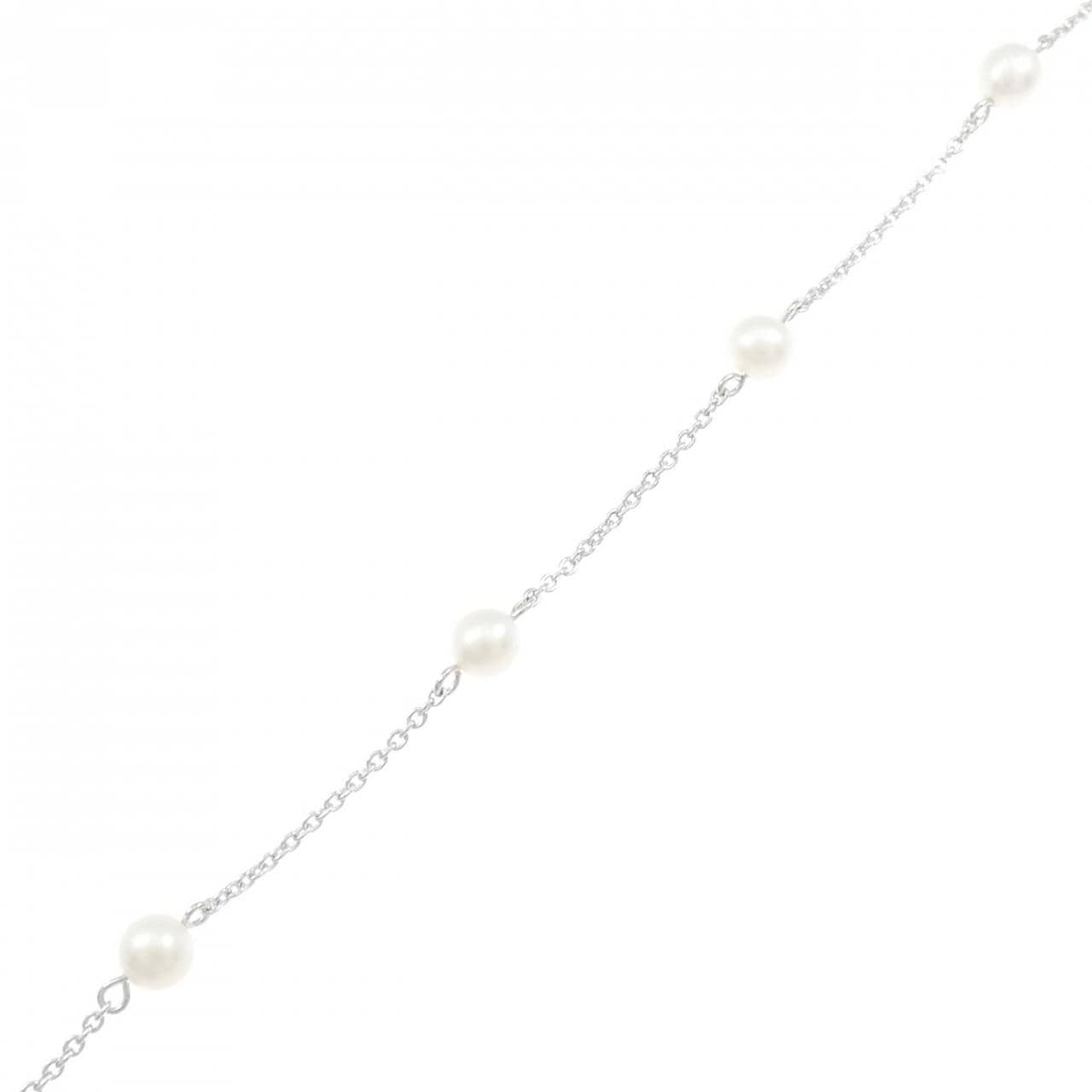 K18WG 淡水パール ブレスレット