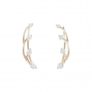 K18PG ダイヤモンド ピアス 0.30CT