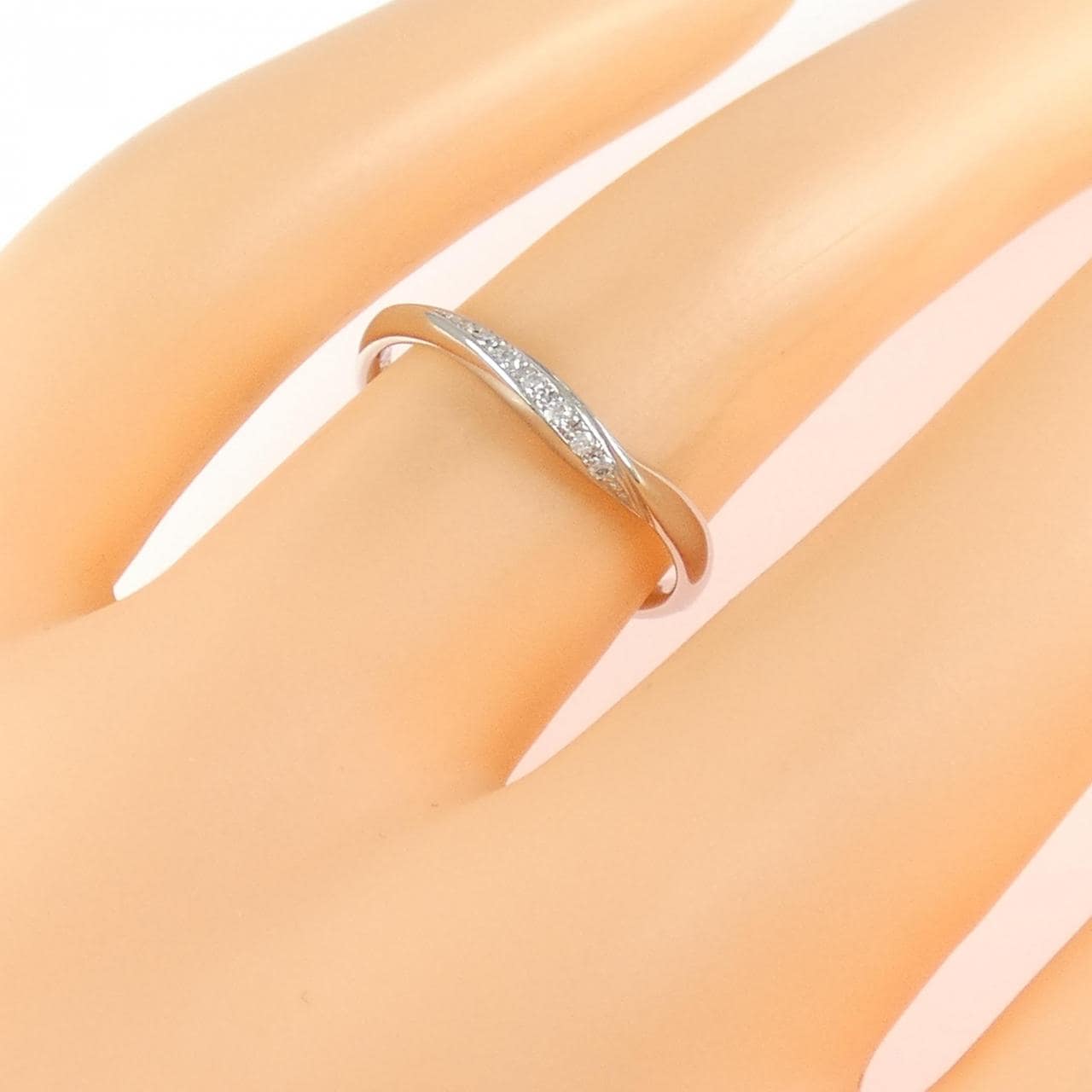 PT950 ダイヤモンド リング 0.03CT