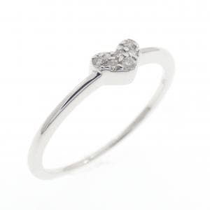 K10WG ハート ダイヤモンド リング 0.05CT