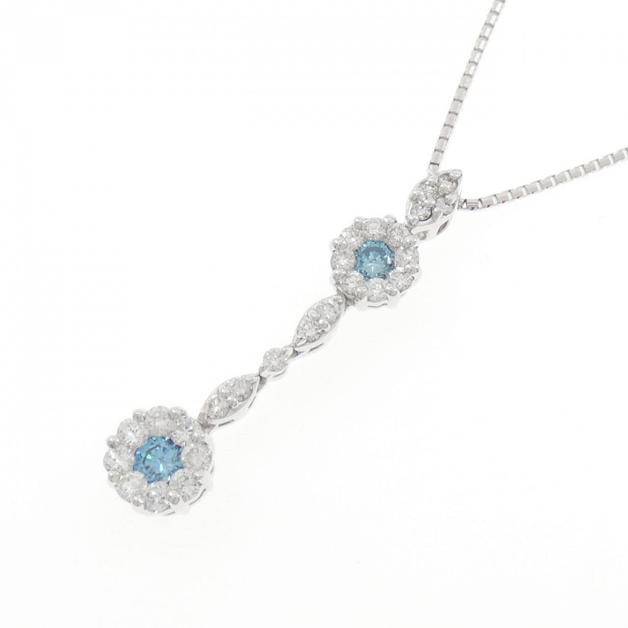 K18WG ダイヤモンド ネックレス 0.31CT